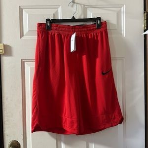 Red NIKE basketball shorts size MEDIUM MENS